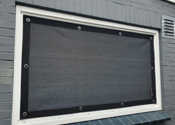 screen schaduwdoek met zuignap duocolor carbon black L. van der Horst