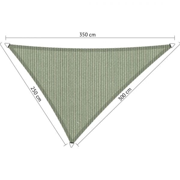 consensus vriendelijk aanvaarden Schaduwdoek Driehoek ongelijkzijdig 2,50x3,00x3,50 meter | Nettenverkoop  B.V.
