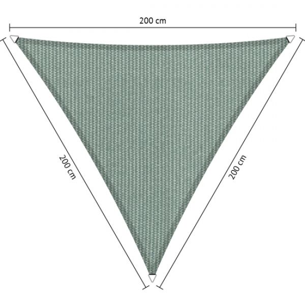 Trunk bibliotheek spanning Onvermijdelijk Schaduwdoek driehoek 2x2x2 | Nettenverkoop B.V.