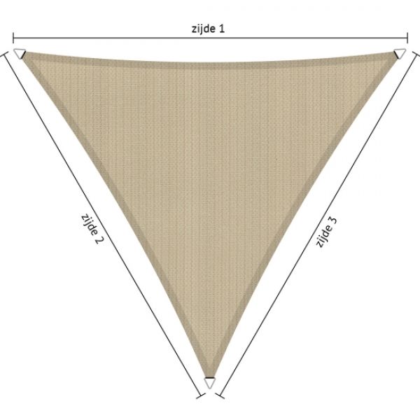 Maatwerk gelijkzijdige driehoek Neutral Sand